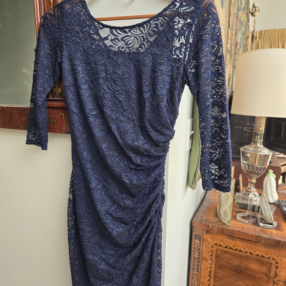 Laundry by Shelli Segal Dress - Illusion Neck Lace Sheath